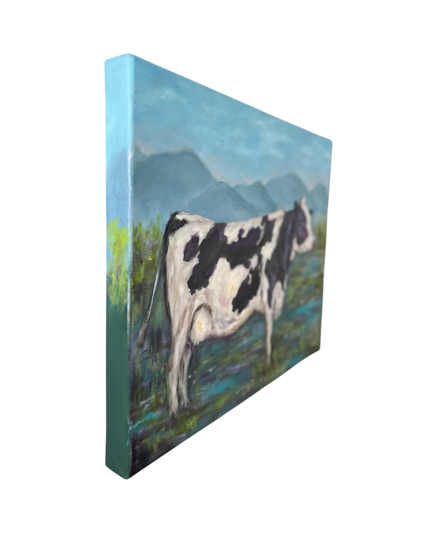 Pastoral Calm – Cow in Meadow